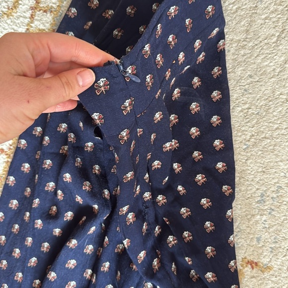 REVOLVE by FAITHFULL THE BRAND maxi skirt navy blue boho chic design w/ split - Picture 9 of 9